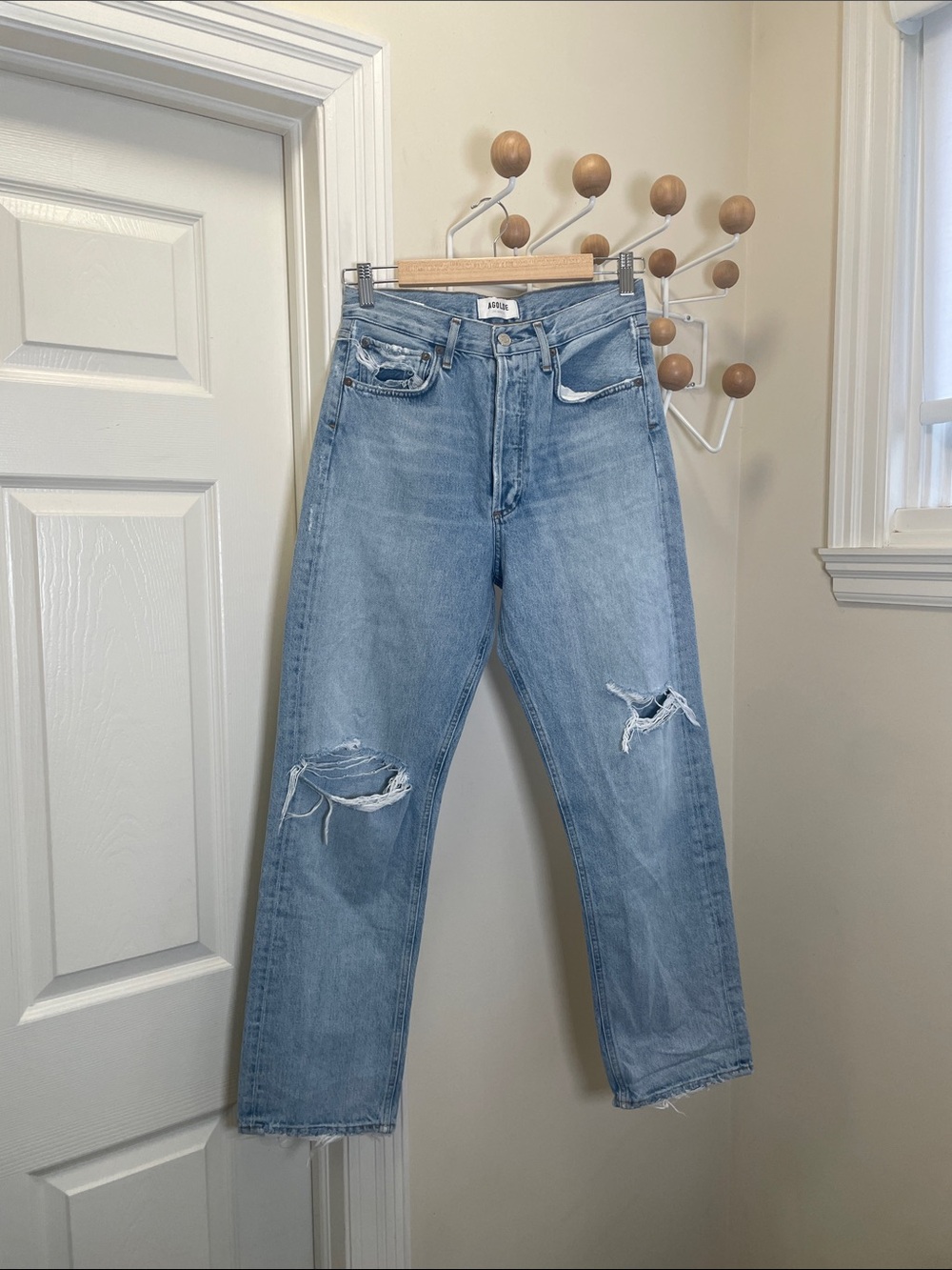 Agolde - Classic Straight Legged Denim Jeans - Blue - 26